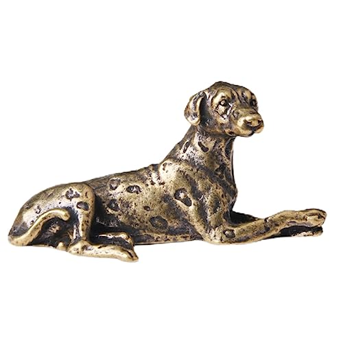 Alipis Exquisite Kalligraphie-briefbeschwerer Hundestatue Kupfer-briefbeschwerer Einziehbares Hundekunstwerk Leicht Zu Tragen von Alipis