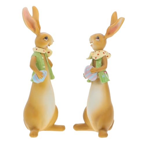 Alipis Niedliche Hasen Dekoration Outdoor Ornamente Osterhase Tischdekoration Statuen Hasenfigur Gartendekoration Osterhasen Dekoration Ostern Tischdekoration Hofdekoration von Alipis