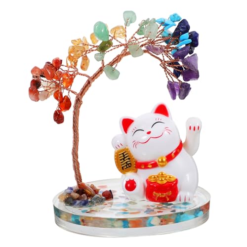 Alipis Ornament Ornamente Zum Basteln Dekoration Außenornamente Büro Schreibtisch Für Frauen Desktop Statue Solar Katze Garten Statue Desktop Schmuck Foto Requisiten Kristall von Alipis