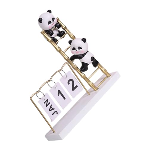 Alipis Panda Kalender Ornament 2025 Bürokalender Stehend Aufklappbares Datum Drachenjahreskalender 2025 Neujahrsplaner Ewiger Klappkalender 2025 Klappkalender Tischkalender Aus von Alipis