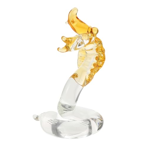 Alipis Puppenschmuck Plüsch Sammelbares Tierspielzeug Miniatur Statue Spielzeugschlangen Schlangenkerzenhalter Frosch Desktop-schlangenfigur Zappelschlange Kristall Transparent von Alipis