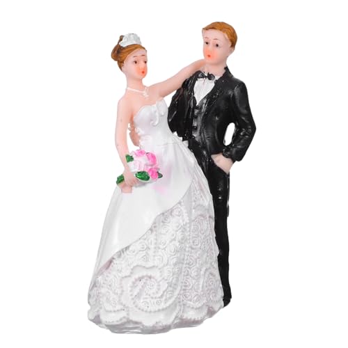 Alipis Romantische Brautpaar-figurine aus Resin Stilvolle Hochzeitsdekoration Vielseitiger Kuchenaufsatz und Party-ornament für Hochzeit Jubiläum und Brautdusche Alipis Romantische Brautpaar-figurine aus Resin Stilvolle Hochzeitsdekoration Vielseitiger Kuchenaufsatz und Party-ornament für Hochzeit Jubiläum und Brautdusche von Alipis