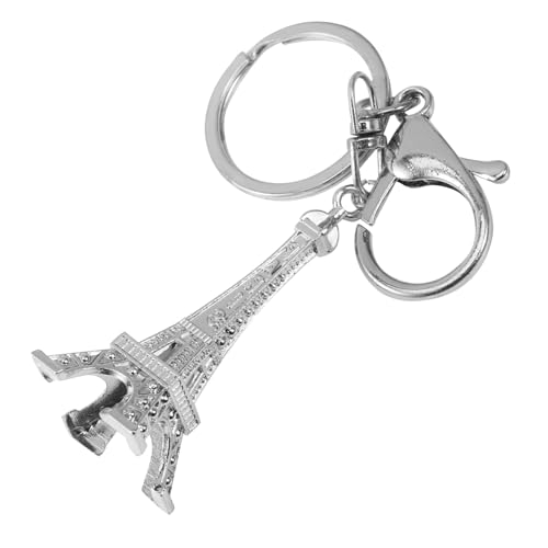 Alipis Schlüsselanhänger Taschenanhänger Eiffelturm-ornamente Eiffelturm-taschenverzierung Kleines Eiffelturm- Bastelanhänger Schlüsselbund Rucksack-ornament Silver Zinklegierung von Alipis