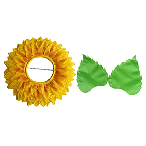 Alipis Sonnenblumen Kopfbedeckung Set Mit Handschuhen Lustiger Hut Für Cosplay Partys Und Festivals Ideal Für Jugendliche Und Erwachsene Atmungsaktives Design Farbenfrohe von Alipis