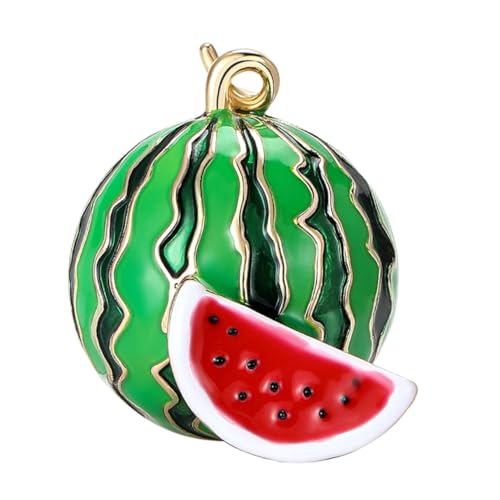 Alipis Wassermelonen-Pin-Abzeichen geburtstagsgeschenk muttertagsgeschenk süße Anstecknadeln Fruchtbroschen süße Pins für Taschen süße Emaille-Broschennadeln Damen Brosche Legierung Green von Alipis