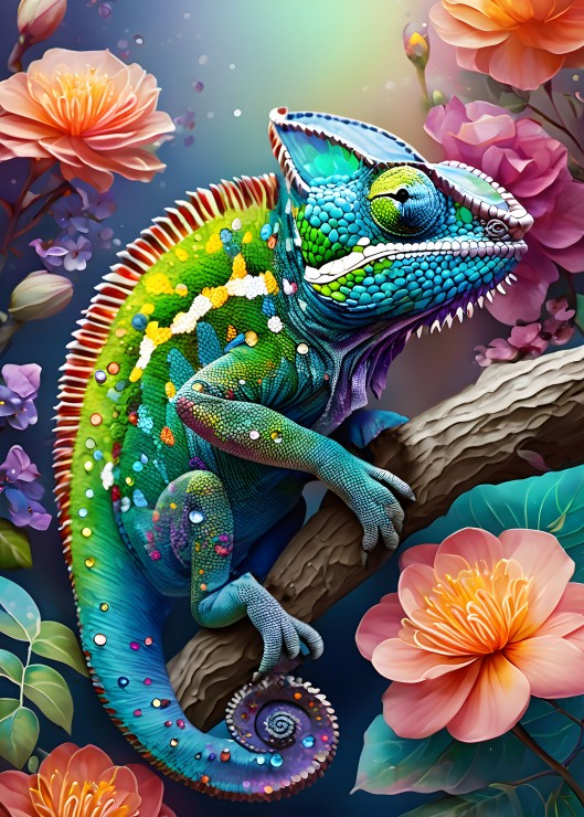 Alipson Puzzle Caméléon Coloré 500 Teile Puzzle Alipson-Puzzle-F-50173 von Alipson Puzzle