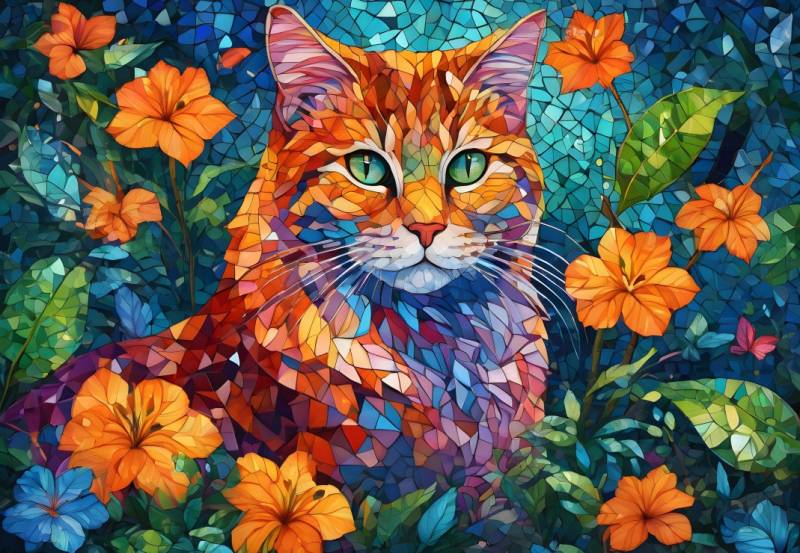 Alipson Puzzle Chat Mosaïque 1000 Teile Puzzle Alipson-Puzzle-F-50160 von Alipson Puzzle