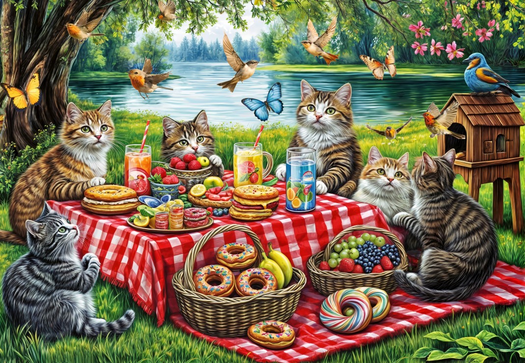 Alipson Puzzle Das Katzenpicknick 1000 Teile Puzzle Alipson-Puzzle-F-50343 Alipson Puzzle Das Katzenpicknick 1000 Teile Puzzle Alipson-Puzzle-F-50343 von Alipson Puzzle
