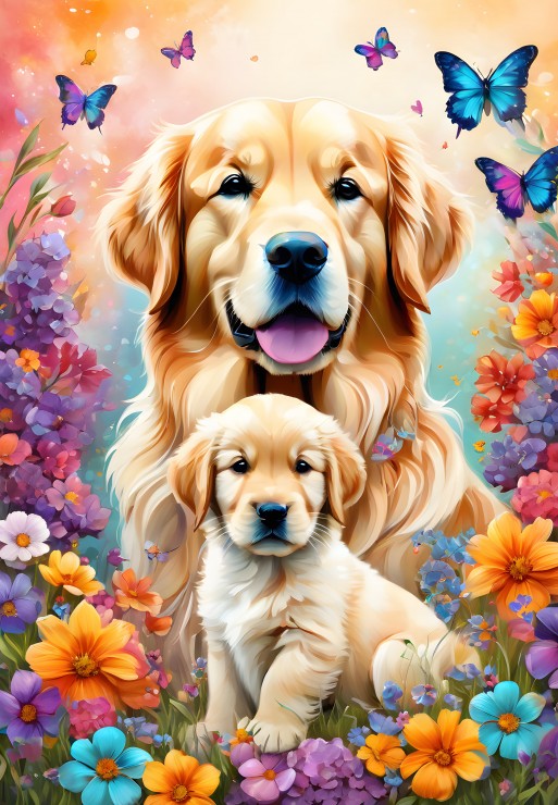 Alipson Puzzle Dogs - Maternal Love Collection 1000 Teile Puzzle Alipson-Puzzle-F-50125 von Alipson Puzzle