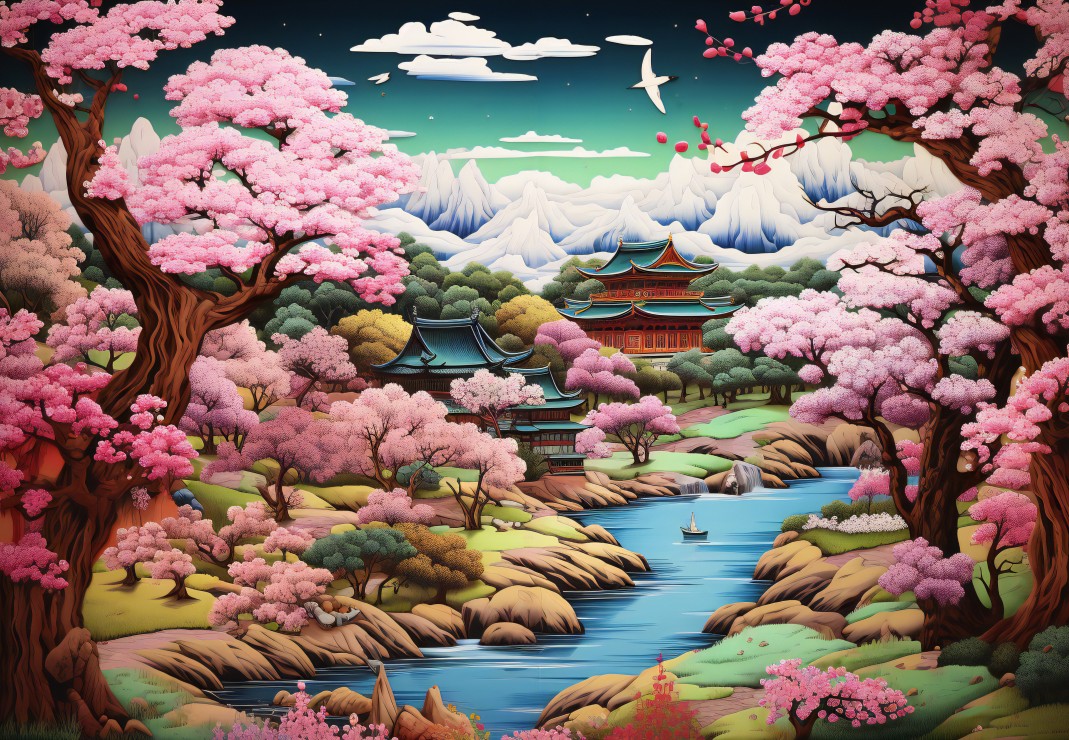 Alipson Puzzle Ein japanischer Tempel im Frühling 1000 Teile Puzzle Alipson-Puzzle-F-50354 Alipson Puzzle Ein japanischer Tempel im Frühling 1000 Teile Puzzle Alipson-Puzzle-F-50354 von Alipson Puzzle