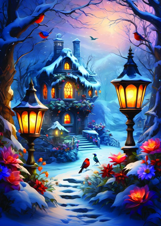 Alipson Puzzle Enchanted Wintery Scene 500 Teile Puzzle Alipson-Puzzle-F-50131 von Alipson Puzzle