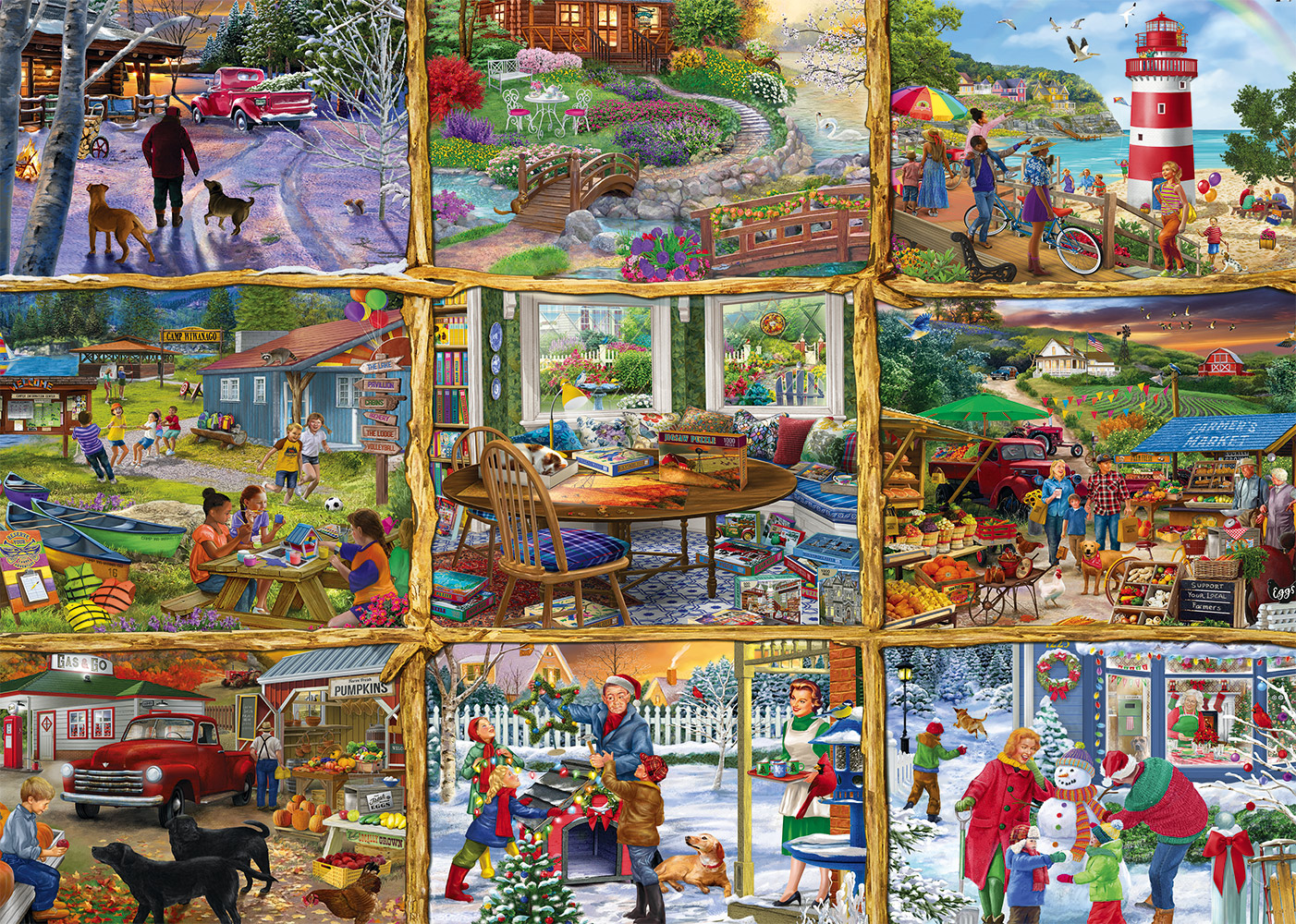 Alipson Puzzle Für Alle Jahreszeiten 1000 Teile Puzzle Alipson-Puzzle-50026 von Alipson Puzzle