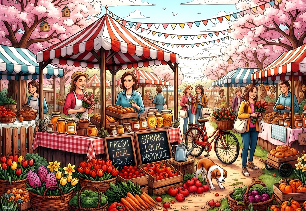 Alipson Puzzle Frühlingsspezialitäten auf dem Markt 1000 Teile Puzzle Alipson-Puzzle-F-50345 Alipson Puzzle Frühlingsspezialitäten auf dem Markt 1000 Teile Puzzle Alipson-Puzzle-F-50345 von Alipson Puzzle