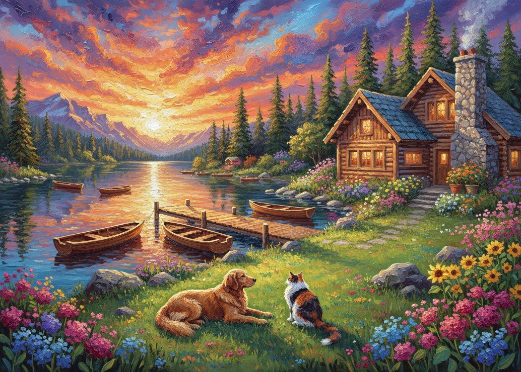 Alipson Puzzle Sonnenuntergang über dem See 500 Teile Puzzle Alipson-Puzzle-F-50357 Alipson Puzzle Sonnenuntergang über dem See 500 Teile Puzzle Alipson-Puzzle-F-50357 von Alipson Puzzle