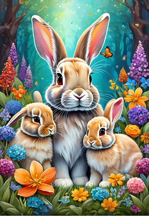 Alipson Puzzle Spring Bunnies 1000 Teile Puzzle Alipson-Puzzle-F-50162 von Alipson Puzzle