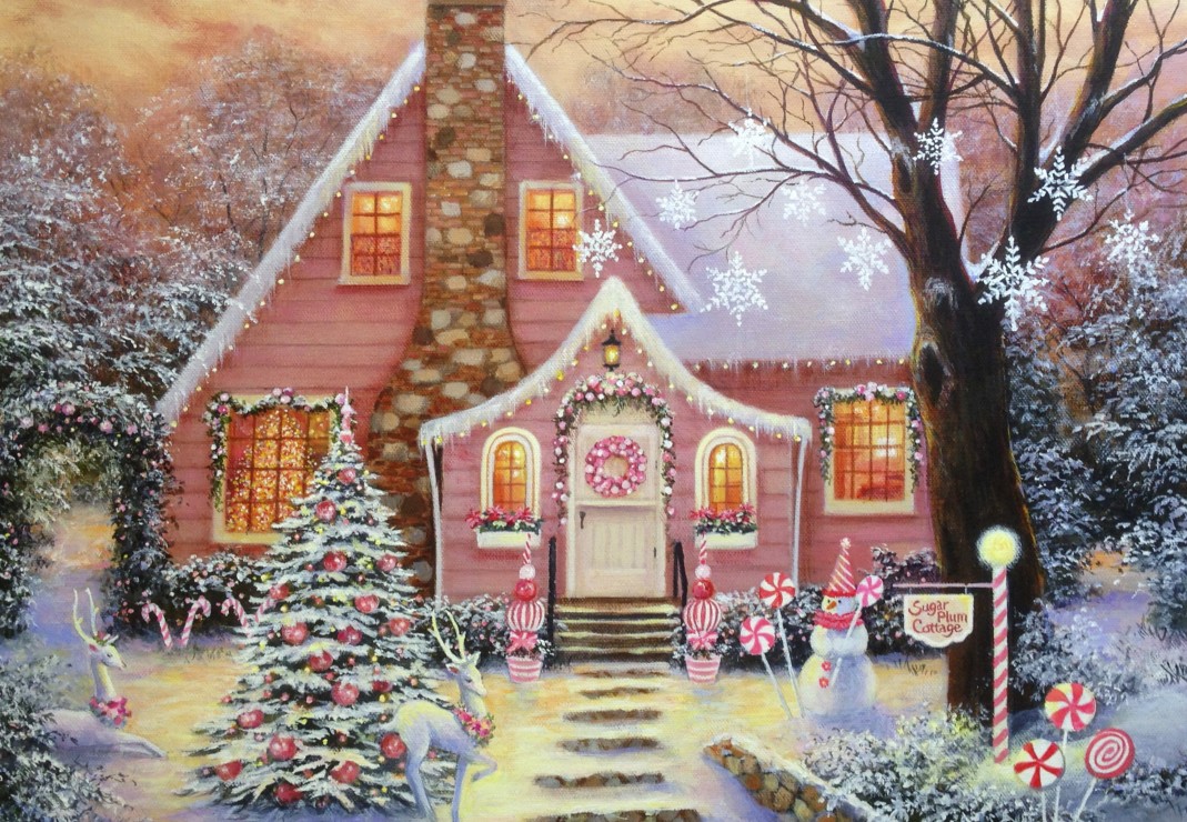 Alipson Puzzle Sugar Plum Cottage 1000 Teile Puzzle Alipson-Puzzle-50136 von Alipson Puzzle