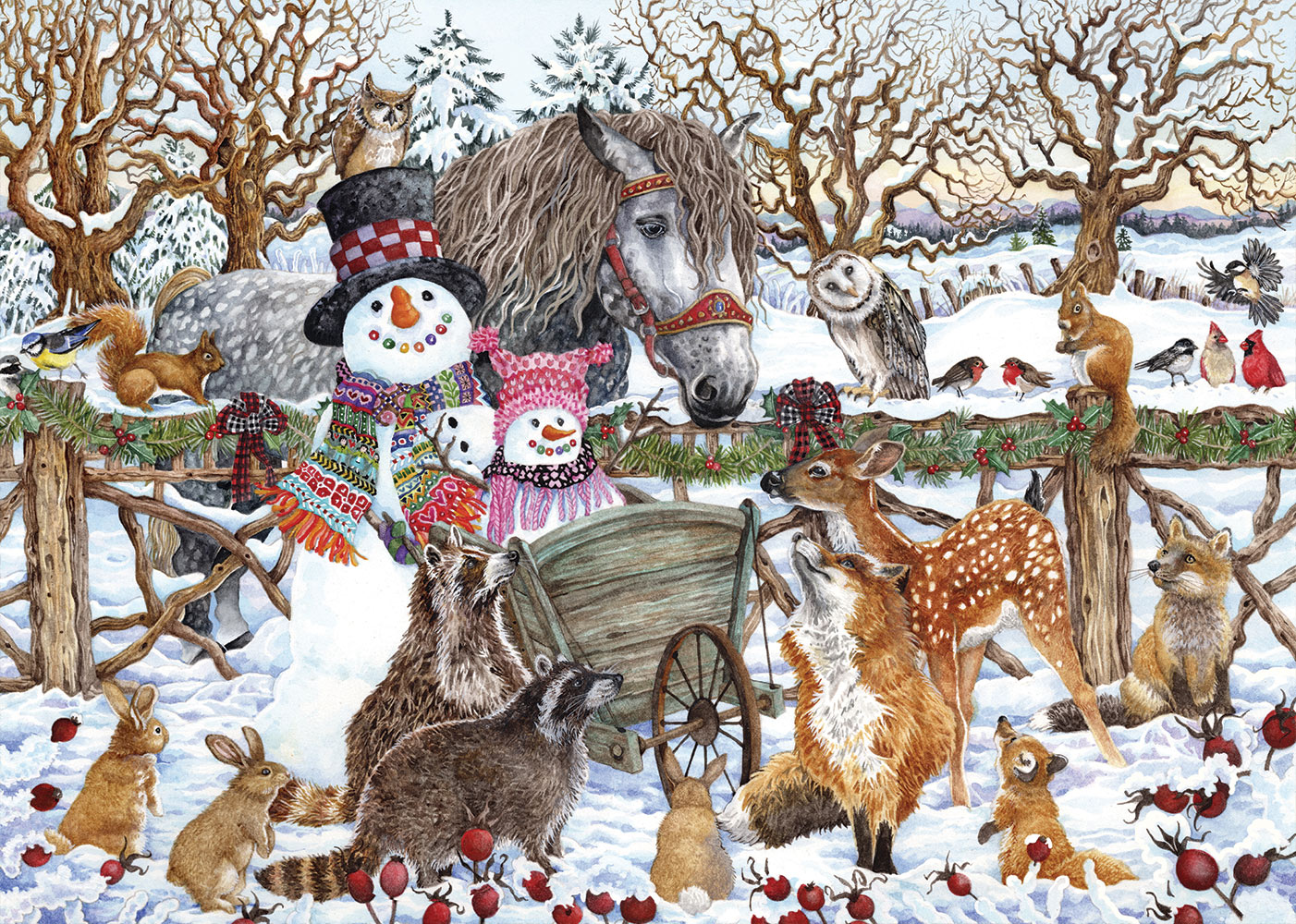 Alipson Puzzle Winterszene mit zwei Schneemännern 500 Teile Puzzle Alipson-Puzzle-F-50052 Alipson Puzzle Winterszene mit zwei Schneemännern 500 Teile Puzzle Alipson-Puzzle-F-50052 von Alipson Puzzle