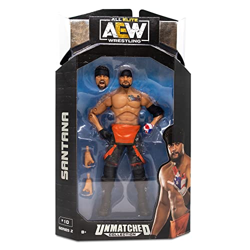 AEW 15,2 cm große unübertroffene Sammelfigur – Santana AEW 15,2 cm große unübertroffene Sammelfigur – Santana von All Elite Wrestling