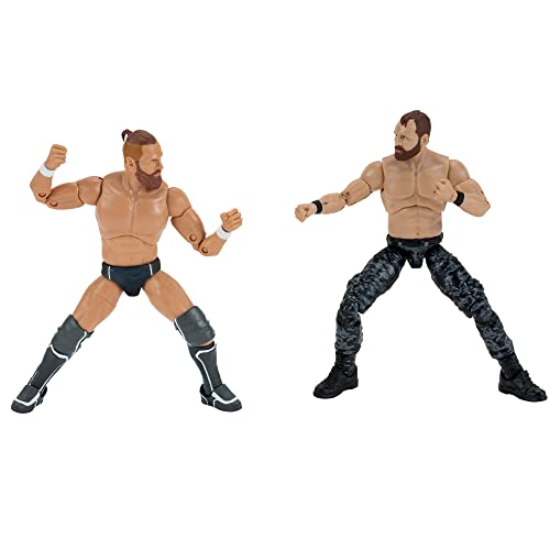 All Elite Wrestling Unübertroffene Jon Moxley und Bryan Danielson 2er-Pack – Zwei 15,2 cm große Figuren mit Aew Mikrofonen und alternativem Handzubehör – Amazon Exclusive von All Elite Wrestling