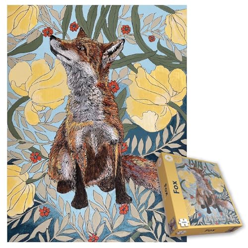 1000 Teile Puzzle Der Fuchs von Lorraine Miller - Atemberaubendes Natur-Kunstwerk für Wildtier- und Fuchsliebhaber, herausforderndes Puzzle für Erwachsene und Kinder von All Jigsaw Puzzles