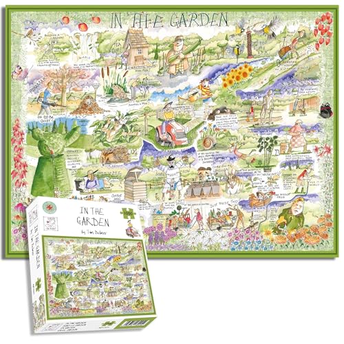 1000-teiliges Puzzle für Erwachsene – Im Garten von Tim Bulmer, großes Puzzle mit Einer Größe von 66 cm x 50 cm. Anspruchsvoll zu bewältigen, Aber lustig und humorvoll von All Jigsaw Puzzles