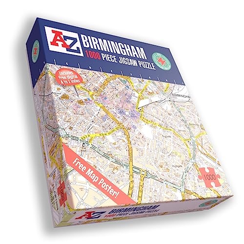 A bis Z Karte von Birmingham 1000 Teile Puzzle von All Jigsaw Puzzles