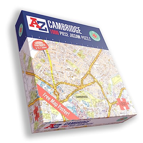 A to Z Map of Cambridge Puzzle für Erwachsene – 1000 Teile Puzzle Geschenk – Karte Puzzles, Karte Geschenk von All Jigsaw Puzzles