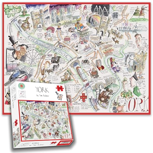 Map of York Jigsaw 1000 Piece Puzzle von All Jigsaw Puzzles