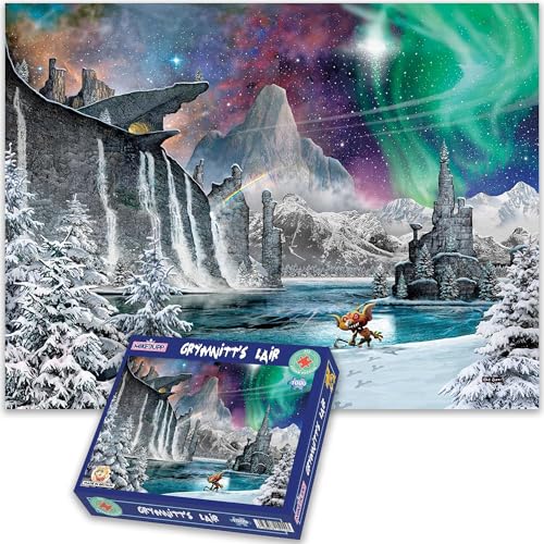 Puzzles für Erwachsene – Grymnitt's Lair – Mike Jupp 1000-teiliges Puzzle | Hergestellt in Großbritannien | Dickes Puzzlebrett | Cartoon-Rätsel von All Jigsaw Puzzles