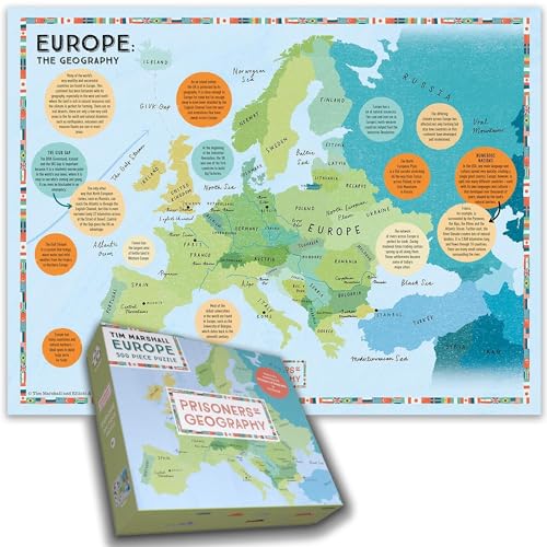 Gefangene der Geographie Europakarte 500 Teile Puzzle von All Jigsaw Puzzles