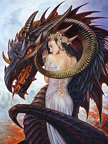 Gothic Fantasy Puzzle für Erwachsene - Drachen-Zurechtweisung - Mystisches 1000-Teile-Puzzle - Magisches Kunstwerk-Puzzle von All Jigsaw Puzzles