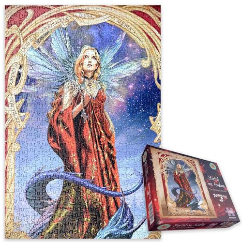 Gothic Fantasy Puzzle für Erwachsene – Sternenfall auf Avalon – Mystisches 1000-teiliges Puzzle – Magisches Kunstwerk Puzzle – Hergestellt in Großbritannien von All Jigsaw Puzzles