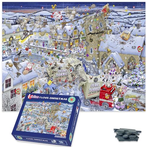 Mike Jupp Puzzle – I Love Christmas – 1000 Teile Puzzle für Erwachsene | hergestellt in Großbritannien | 66 cm x 50 cm Mike Jupp Puzzle – I Love Christmas – 1000 Teile Puzzle für Erwachsene | hergestellt in Großbritannien | 66 cm x 50 cm von All Jigsaw Puzzles