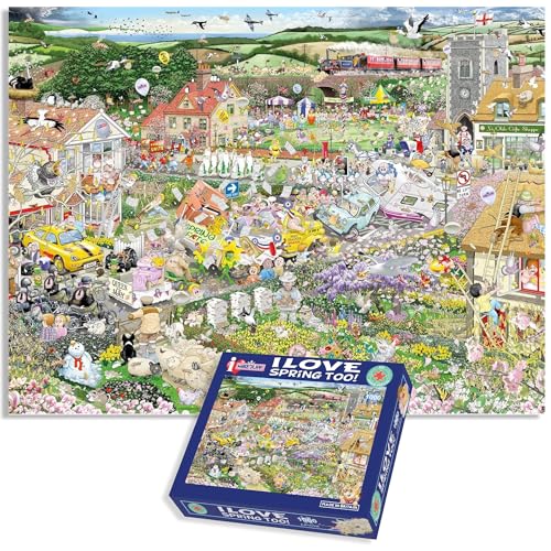 Mike Jupp Puzzle - Ich Liebe den Frühling - 1000-teiliges Puzzle für Erwachsene | Hergestellt in Großbritannien | 66cm x 50cm von All Jigsaw Puzzles