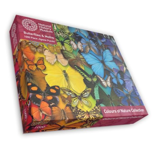 1000-teiliges Puzzle – Naturhistorisches Museum – Schmetterlinge & Motten, für Erwachsene, Größe 66 x 50 cm von All Jigsaw Puzzles