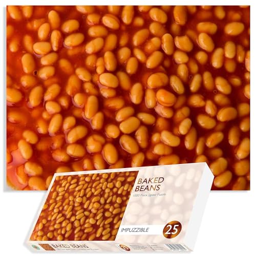 Schwierigstes Puzzle - Baked Beans - Impuzzible 1000-teiliges Puzzle - 66cm x 50cm - Schwierigstes Puzzle für Erwachsene und Jugendliche, Lustiges Geschenk, Herausforderndes Puzzle von All Jigsaw Puzzles