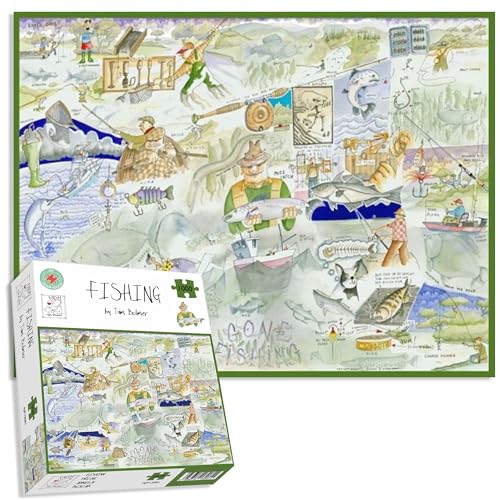 Angeln von Tim Bulmer – 1000-teiliges Puzzle für Erwachsene, Größe 66 cm x 50 cm. Anspruchsvoll zu lösen von All Jigsaw Puzzles