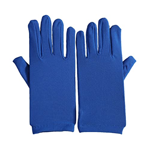 Allayu Spandex Handschuhe Damen Hand Trägt Thermisch Kurz Multicolor Multifunktional Cosplay Kleidung Seide Enge Damen Dünn, Blau von Allayu