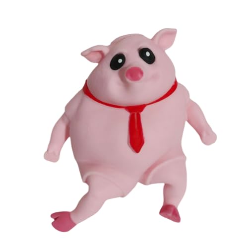 Allayu Stressabbau-Spielzeug Süße Rosa Schweineform Wich und Waschbar Geeignet Zum Emotionalen Entspannen Beim Quetschen Schwein TPR-Quetschspielzeug (15*15cm) von Allayu