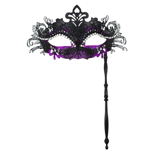 Allbestop Damen Herren Venezianischen Maske,Karneval Kreatives Design, Tanzparty, Maskerade, Cosplay-Party Maske Schwarz Für Halloween Karneval Party Kostüm Masquerade Mask von Allbestop