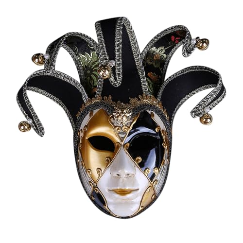 Allbestop Damen Herren Venezianischen Maske,Maske Für Halloween Karneval Abendkleid Tanz Ball Party Paar Maskerade Mask Fasching Verkleidung Maskenball Catwoman Kostüm Damen Faschingsdeko von Allbestop