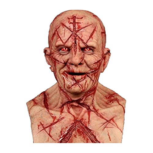 Allbestop Halloween Horror Maske Halloween Masken Horror Gruselige Gruselige Halloween Maske Halloween KostüM Skelett Maske Horror Cosplay Costume Horrormaske Halloween KostüM von Allbestop