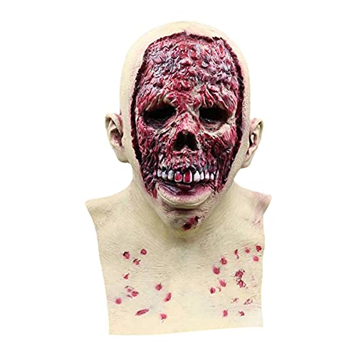 Allbestop Halloween Horror Maske Scary Halloween Skull Mask Gruselige Halloween Masken Skeleton Skull Mask Halloween Maske Smile Helloween KostüMe FüR MäNner Horror von Allbestop