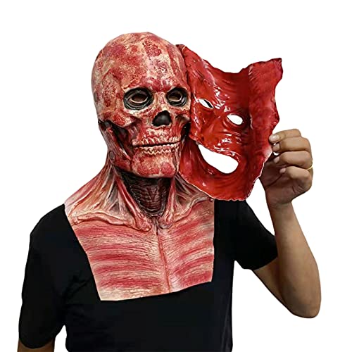 Allbestop Halloween Mask Halloween Horror Skull Gruselige Halloween Maske Halloween Maske Skelett Halloween Maske Smile Halloween Decoration Skull Mask Skeleton Mask von Allbestop