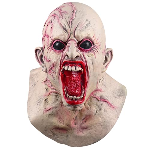 Allbestop Halloween Maske Erwachsene Halloween Masken Horror Gruselige Halloween Maske Halloween Gruselige Maske SchäDel Maske Des Grauens Horror Cosplay Costume Horrormaske Halloween KostüM von Allbestop