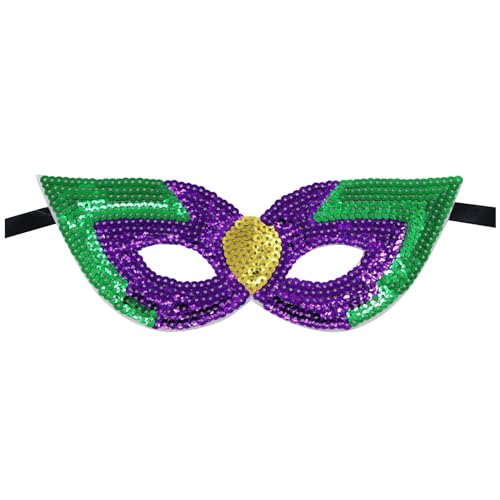 Allbestop Mardi Gras Deecorations Venezianische,Maske Für Halloween Karneval Abendkleid Tanz Ball Party Schwarz Augenmaske Maskerade Augenmaske Fasching Masken Kostüm Black Mask von Allbestop