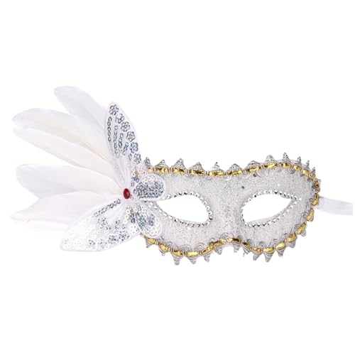 Allbestop Venezianische Maske Damen,Hochzeitsball Maske Karneval Maske Maskerade-Maske Für Frauen Catwoman Maske Black Swan Kostüm Damen Verführerisches Damen Accessoire von Allbestop