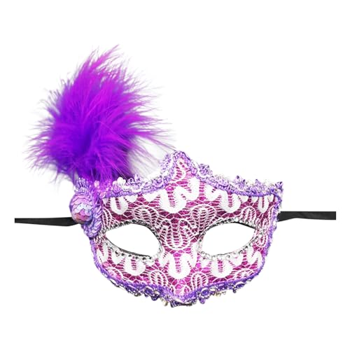 Allbestop Venezianische Maske Spitze Damen,Retro Maskerade Masken Für Karnevals Halloween Party Paar Maskerade Masken Maske Für Herren Und Damen Maske Schwarz Kostüm Fasching von Allbestop