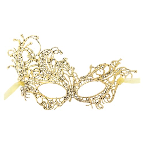 Allbestop Venezianische Maske Spitze Kostüm,Maske Für Halloween Karneval Party Kostüm Ball Schwarz Augenmaske Maskerade Masken Fasching Maske Kostüm Verführerisches Damen Accessoire von Allbestop