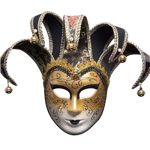 Allbestop Venezianische Masken,Masken Für Damen Herren Halloween Karneval Party Paar Maskerade Masken Fasching Verkleidung Maskenball Maskerade Maske Set Für Cosplay Kostüm Ball Faschingsdeko von Allbestop